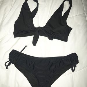 Black tie bikini